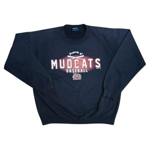 Vtg 2012 MiLB Carolina Mudcats Minor Pro Baseball Crew Neck Sweatshirt (L)